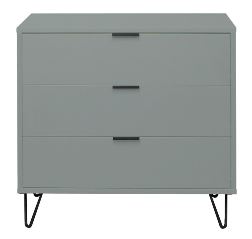 Kommode >Boulder< in Pine Green matt Lack DB - 81x82x45cm (BxHxT)