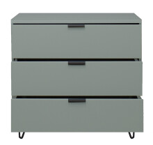 Kommode >Boulder< in Pine Green matt Lack DB - 81x82x45cm (BxHxT)