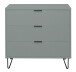 Kommode >Boulder< in Pine Green matt Lack DB - 81x82x45cm (BxHxT)