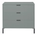 Kommode >Boulder< in Pine Green matt Lack QF - 81x82x45cm (BxHxT)