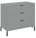 Kommode >Boulder< in Pine Green matt Lack QF - 81x82x45cm (BxHxT)