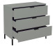 Kommode >Boulder< in Pine Green matt Lack QF - 81x82x45cm (BxHxT)