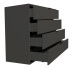 Kommode >Boulder< in Anthrazit matt Lack BG - 119x87x45cm (BxHxT)