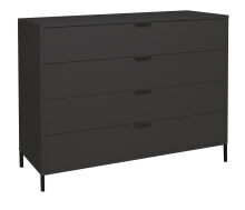 Kommode >Boulder< in Anthrazit matt Lack QF - 119x102x45cm (BxHxT)