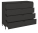 Kommode >Boulder< in Anthrazit matt Lack QF - 119x102x45cm (BxHxT)