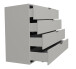 Kommode >Boulder< in Kreidegrau matt Lack DB - 119x102x45cm (BxHxT)