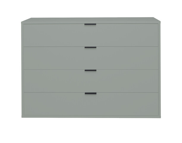 Kommode >Boulder< in Pine Green matt Lack BG - 119x87x45cm (BxHxT)