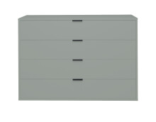 Kommode >Boulder< in Pine Green matt Lack BG - 119x87x45cm (BxHxT)