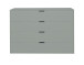 Kommode >Boulder< in Pine Green matt Lack BG - 119x87x45cm (BxHxT)