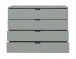 Kommode >Boulder< in Pine Green matt Lack BG - 119x87x45cm (BxHxT)