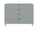 Kommode >Boulder< in Pine Green matt Lack DB - 119x102x45cm (BxHxT)