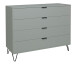 Kommode >Boulder< in Pine Green matt Lack DB - 119x102x45cm (BxHxT)