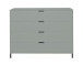 Kommode >Boulder< in Pine Green matt Lack QF - 119x102x45cm (BxHxT)