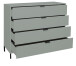 Kommode >Boulder< in Pine Green matt Lack QF - 119x102x45cm (BxHxT)