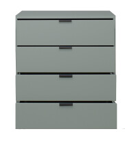 Kommode >Boulder< in Pine Green matt Lack BG - 81x87x45cm (BxHxT)