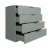 Kommode >Boulder< in Pine Green matt Lack BG - 81x87x45cm (BxHxT)