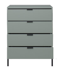 Kommode >Boulder< in Pine Green matt Lack QF - 81x102x45cm (BxHxT)