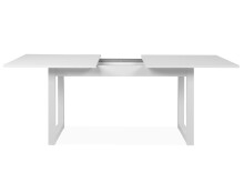 Esstisch >Arvada< in Weiß aus MDF - 160x75x90cm (BxHxT)