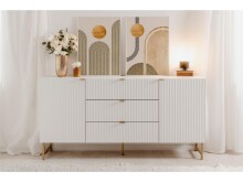 Sideboard >Elwood< in Weiß matt -...