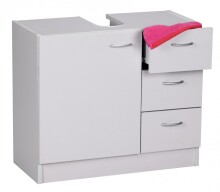 Waschbeckenunterschrank in Weiß - 63x30x54cm (LxBxH)