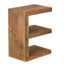 Beistelltisch in Braun aus Akazie - 30x44x60cm (LxBxH)