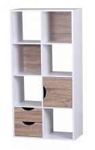 Bücherregal in Weiß - 60x29x120cm (LxBxH)