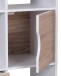 Bücherregal in Weiß - 60x29x120cm (LxBxH)