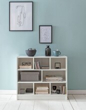 Bücherregal in Weiß - 80x30x69cm (LxBxH)