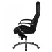 Bürostuhl in Schwarz aus Echtes Leder - 70x68x130cm (LxBxH)
