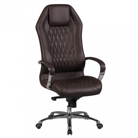 Bürostuhl in Braun aus Echtes Leder - 70x67x136cm (LxBxH)
