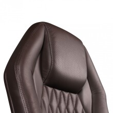 Bürostuhl in Braun aus Echtes Leder - 70x67x136cm (LxBxH)