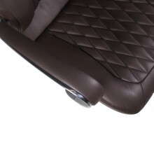 Bürostuhl in Braun aus Echtes Leder - 70x67x136cm (LxBxH)