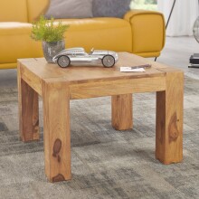 Couchtisch in Braun aus Akazie Massivholz - 60x60x40cm...