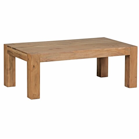 Couchtisch in Braun aus Akazie Massivholz - 60x110x40cm (LxBxH)