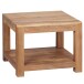 Couchtisch in Braun aus Naturbelassenes Akazie Massivholz - 60x60x45cm (LxBxH)