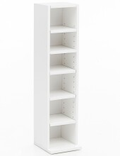 Bücherregal in Weiß - 20x21x91cm (LxBxH)