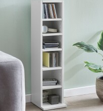 Bücherregal in Weiß - 20x21x91cm (LxBxH)