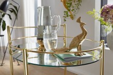 Servierwagen in Gold - 67x46x79 (LxBxH)