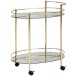 Servierwagen in Gold - 67x46x79 (LxBxH)
