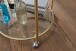 Servierwagen in Gold - 57x57x75 (LxBxH)
