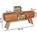 Sitzhocker in Braun - 120x29x53cm (LxBxH)