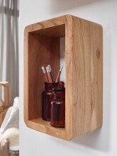 Wandregal (3er Set) in Braun - 80x15x20 (LxBxH)
