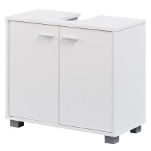Waschbeckenunterschrank in Weiß - 60x30x55cm (LxBxH)