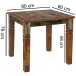 Esstisch in Braun - 80x80x76 (LxBxH)