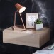 Nachtkonsole in Grau - 46x30x15cm (LxBxH)