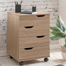 Rollcontainer in Braun - 40x40x60cm (LxBxH)