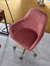 Schreibtischstuhl in Rosa - 54x52x105 (LxBxH)