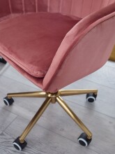 Schreibtischstuhl in Rosa - 54x52x105 (LxBxH)