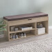 Schuhbank in Grau - 104x32x51cm (LxBxH)