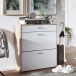 Schuhkipper in Grau - 80x24x95cm (LxBxH)